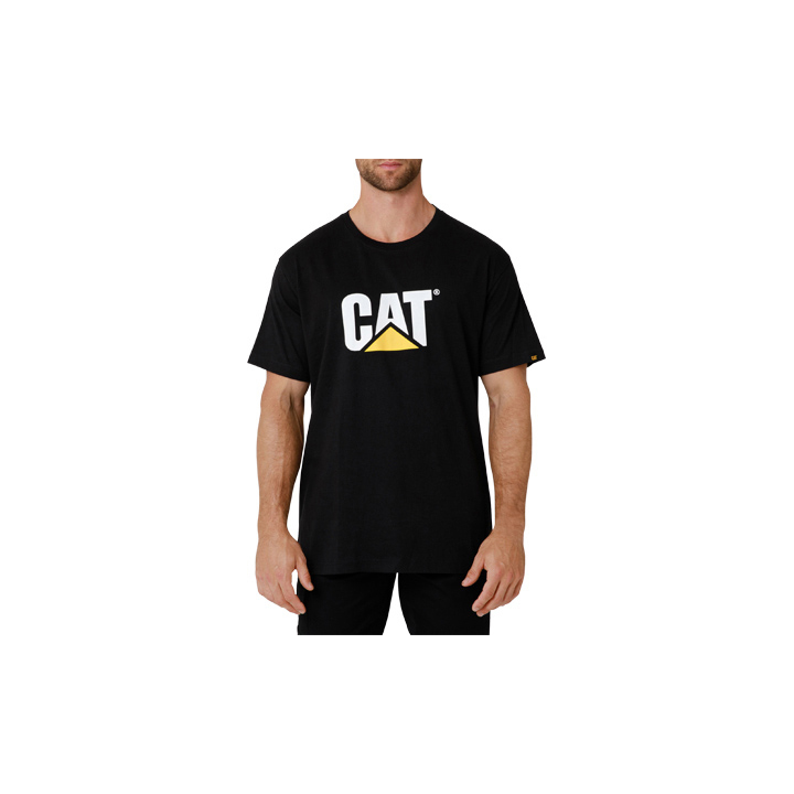 Caterpillar Tm Logo Philippines - Mens T-Shirts - Black 38794BICQ